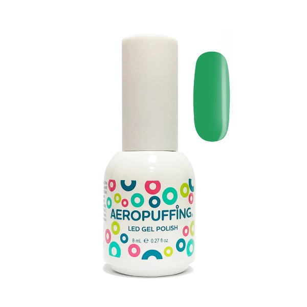Aeropuffing Гель-лак Led Gel Polish, №016 классическая зеленая эмаль, 8 мл купить - 0