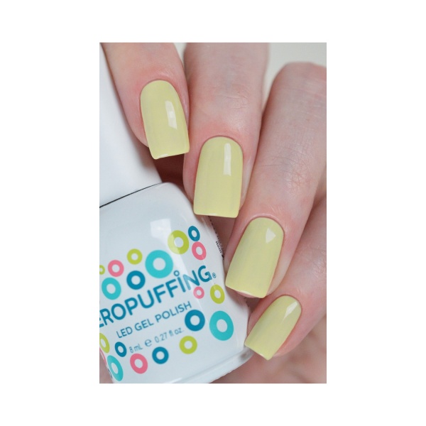 Aeropuffing Гель-лак Led Gel Polish, №021 ванильно-желтая эмаль, 8 мл купить - 0