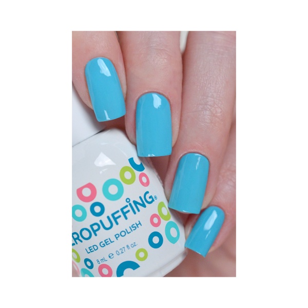 Aeropuffing Гель-лак неоновый Led Gel Polish, №037 небесно-голубой неон, 8 мл купить - 0