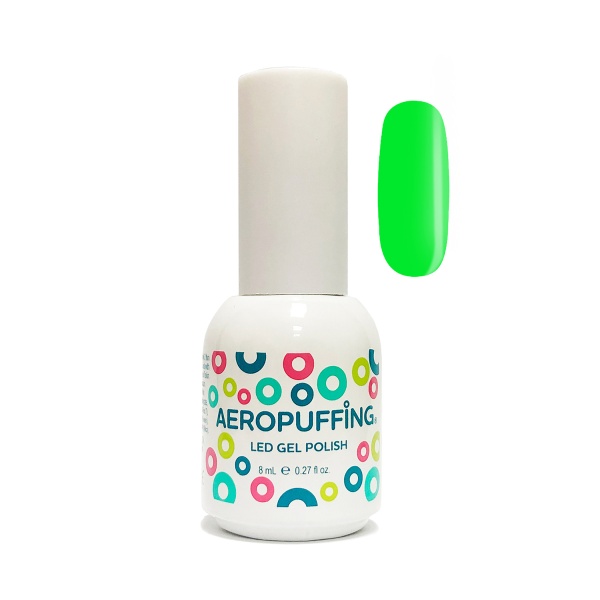 Aeropuffing Гель-лак неоновый Led Gel Polish, №040 зеленый неон, 8 мл купить - 0