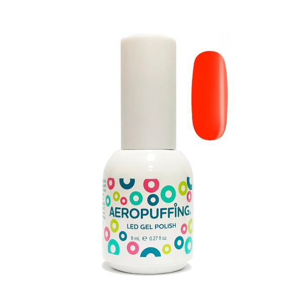 Aeropuffing Гель-лак неоновый Led Gel Polish, №041 коралловый неон, 8 мл купить - 0