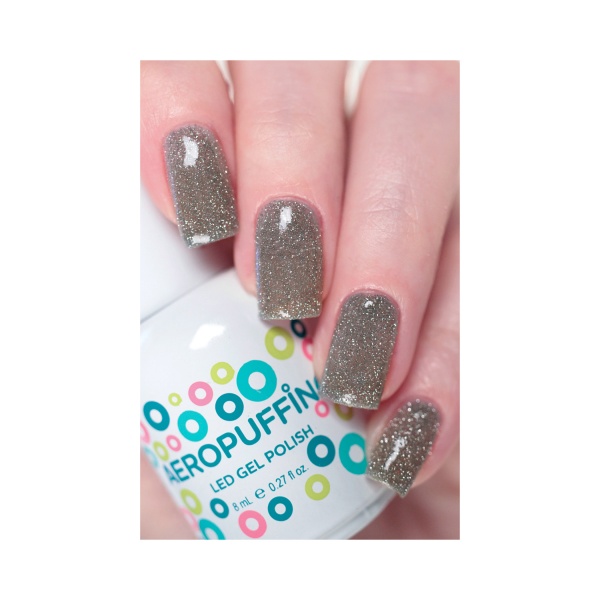 Aeropuffing Гель-лак светоотражающий Led Gel Polish, №043 серо-бежевый, 8 мл купить - 0