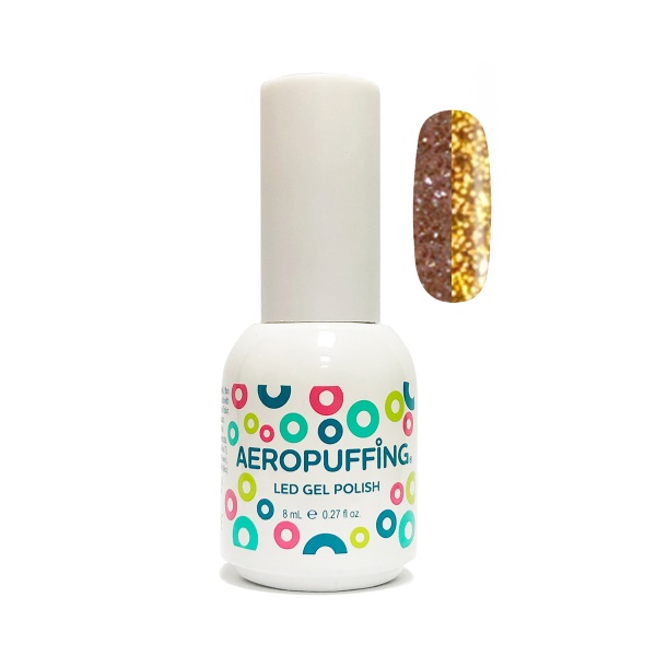 Aeropuffing Гель-лак светоотражающий Led Gel Polish, №049 темно-золотой, 8 мл купить - 0