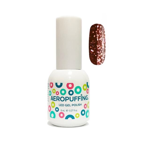 Aeropuffing Гель-лак светоотражающий Led Gel Polish, №050 коричневый, 8 мл купить - 0