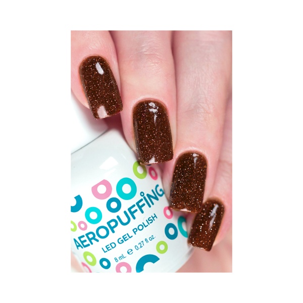 Aeropuffing Гель-лак светоотражающий Led Gel Polish, №050 коричневый, 8 мл купить - 0