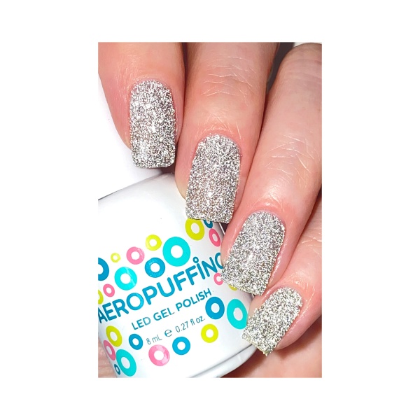 Aeropuffing Гель-лак светоотражающий Led Gel Polish, №051 серебристый, 8 мл купить - 0