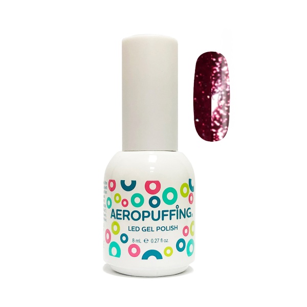 Aeropuffing Гель-лак светоотражающий Led Gel Polish, №054 вишневый, 8 мл купить - 0