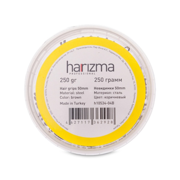 Harizma Невидимки прямые, 50 мм, коричневые, 250 гр купить - 0