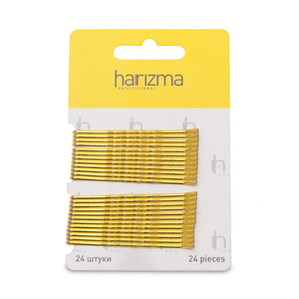 Harizma Невидимки волна, 60 мм, золотые, 24 шт купить - 0