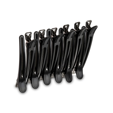 Harizma Зажим для волос аллюминий и пластик, 12 шт купить