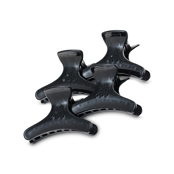 Harizma Зажимы для волос бабочка усиленные, 4 шт, черный купить - 0