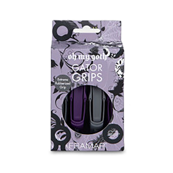 Framar Зажим с прорезиненным покрытием «О Мой Гот!»Gator Grips Oh My Goth, 4 шт купить - 0
