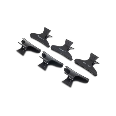 Dewal Pro Зажим для волос, черный, карбон, 8.2 см, 6 шт купить