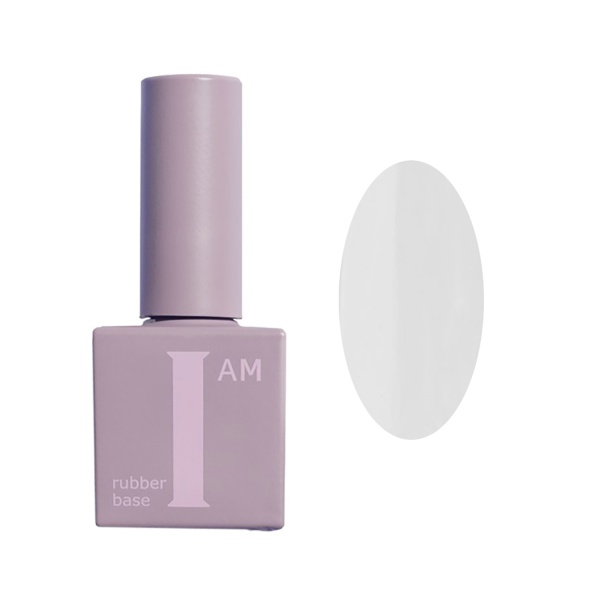 I AM База каучуковая для гель-лака скоростная, 01 совершенство, 9 мл купить - 0