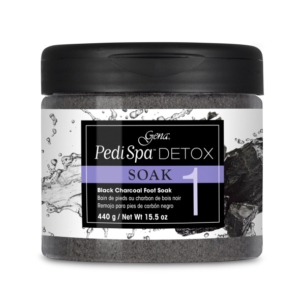 Gena Детокс-замачивание для педикюра с древесным углем Pedi Spa Detox Charcoal Soak, 440 гр купить - 0