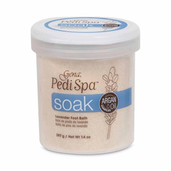 Gena Ароматерапевтическое замачивание для ног с экстрактом лаванды Pedi Spa Soak 1 шаг, 396 гр купить - 0