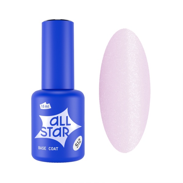 All Star Базовое покрытие, жемчужно-розовый с шиммером, 18 мл купить - 0
