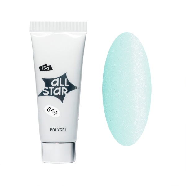 All Star Полигель моделирующий для наращивания ногтей, зелёный чай, 15 гр купить - 0