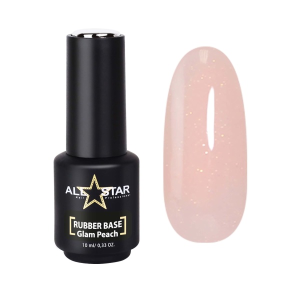 All Star Базовое покрытие, Glam Peach, розово-персиковый с золотым шиммером, 10 мл купить - 0