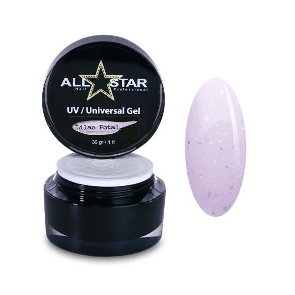 All Star Гель скульптурный UV-Universal Gel Potal, Lilac, 30 гр купить - 0