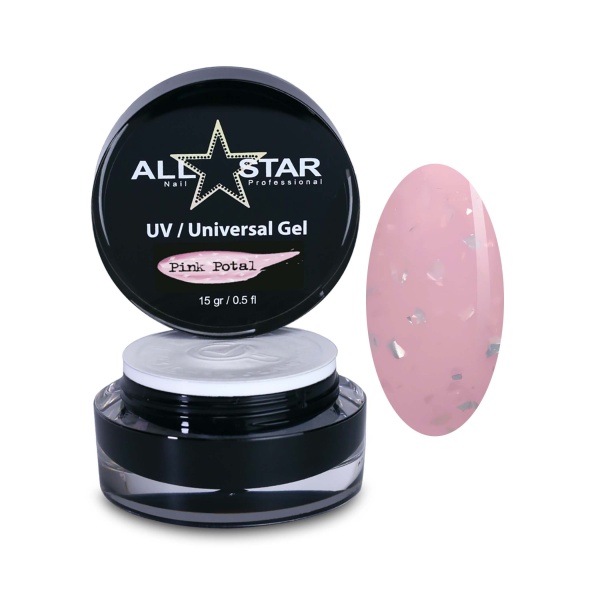 All Star Гель скульптурный UV-Universal Gel Potal, Pink, 15 гр купить - 0