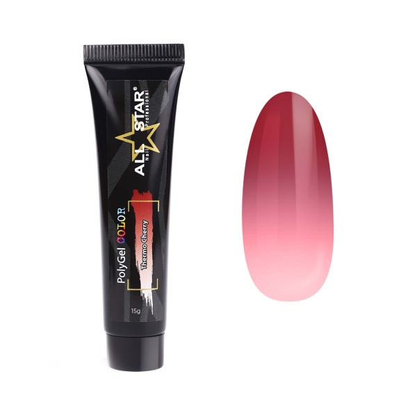 All Star Полигель с термоэффектом PolyGel Thermo, Cherry бордовый, 15 гр купить - 0