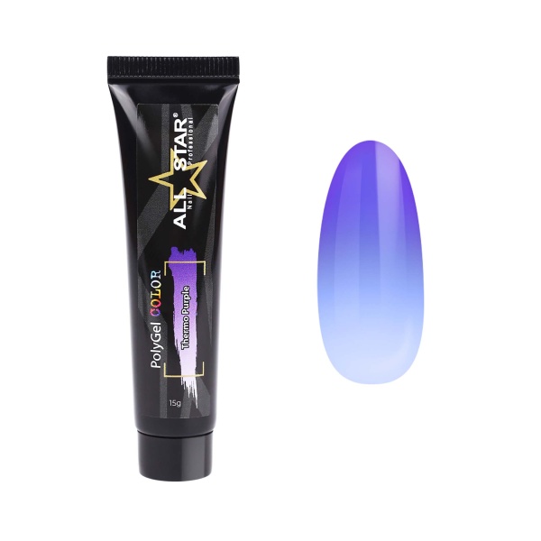 All Star Полигель с термоэффектом PolyGel Thermo, Purple фиолетовый, 15 гр купить - 0