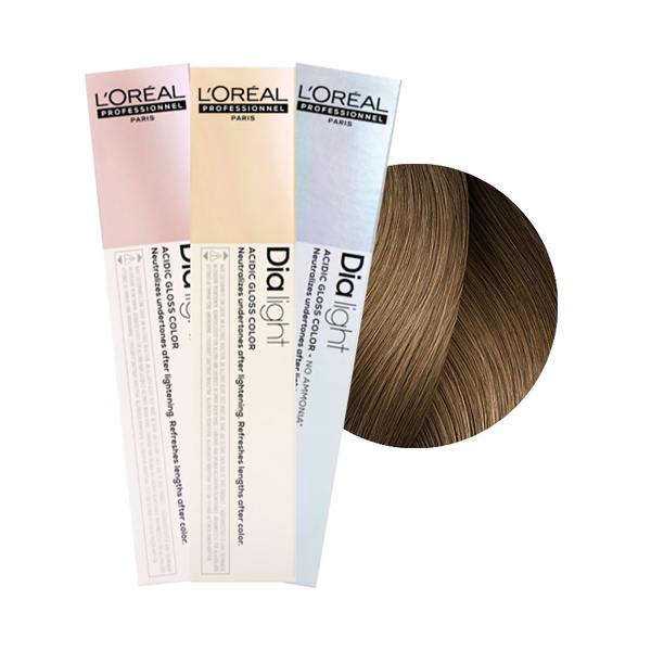 L'Оreаl Prоfessiоnnel Гель-крем для волос без аммиака Diа Light, 8 светлый блондин, 50 мл купить - 0