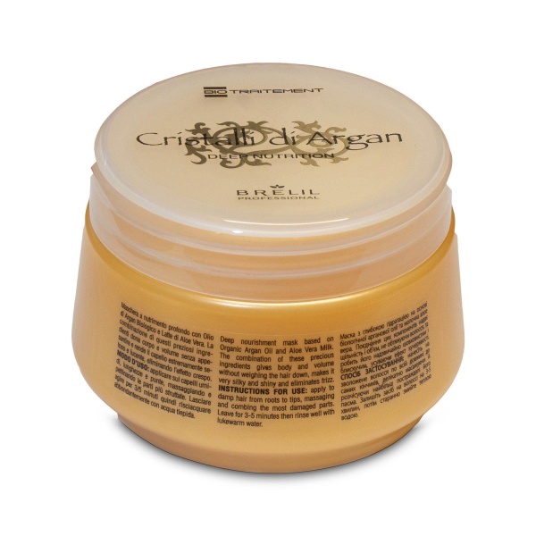 Brelil Professional Маска глубокого восстановления Кристаллы Аргании Cristalli di Argan, 250 мл купить - 0