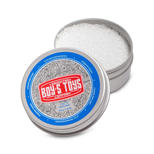 Boy's Toys Паста для укладки волос средней фиксации с низким уровнем блеска Original, 40 мл купить - 0