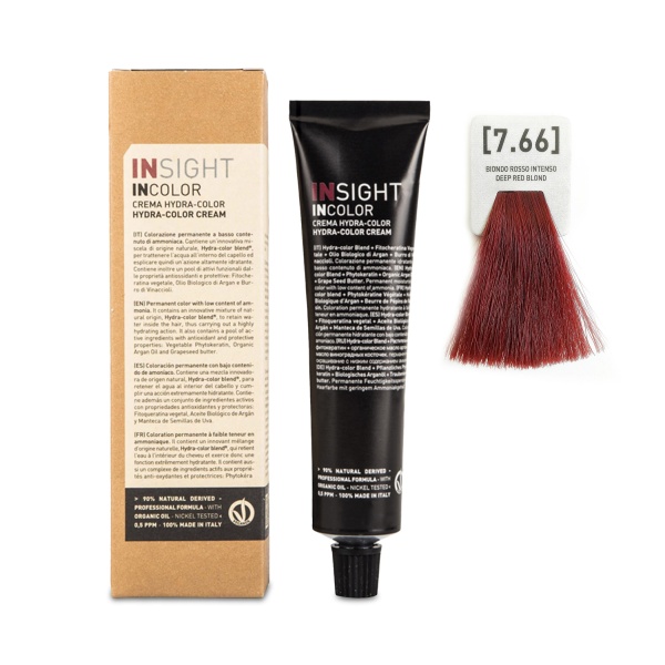 Insight Professional Перманентный краситель Incolor, 7.66 красный интенсивный блондин Deep Red Blond, 100 мл купить - 0