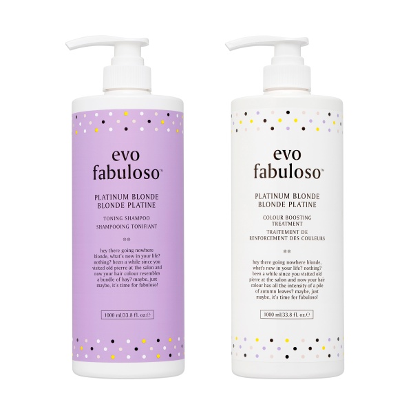 Fab Pro by evo Набор для интенсивного ухода за платиновыми оттенками блонда Platinum Blonde kit, 1000 + 1000 мл купить - 0