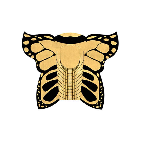 Irisk Professional Формы металлизированные для наращивания Бабочка, 100 шт купить - 0