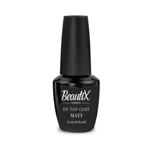 Beautix Матовое финишное покрытие для гель-лака UV Top Coat Matt, 15 мл купить - 0