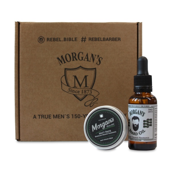Morgan's Набор для бороды: матовая паста + масло Бразильский апельсин, 2 x 30 мл купить - 0