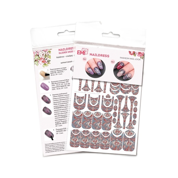 E.Mi Слайдер-дизайн Naildress Slider Design, Жаккард купить - 0