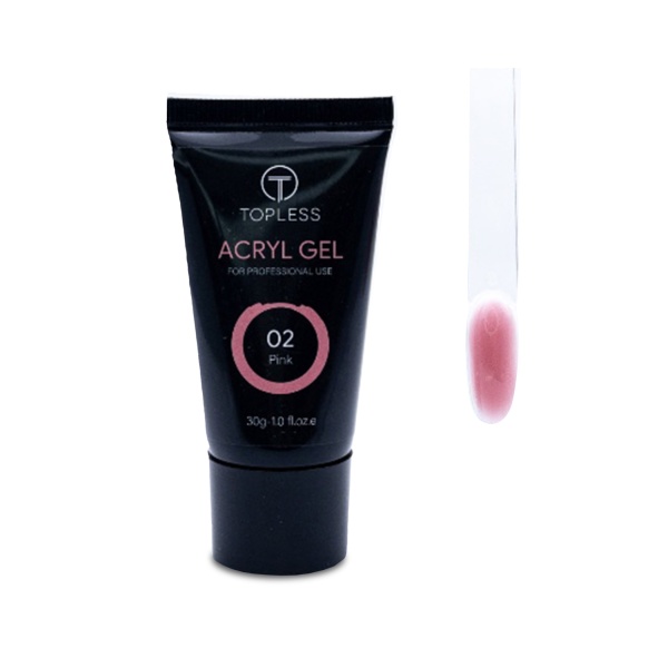 Topless Акригель Acryl Gel, 02 Pink, 30 мл купить - 0