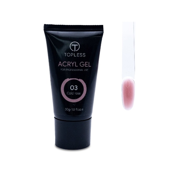 Topless Акригель Acryl Gel, 03 Cold Rose, 30 мл купить - 0