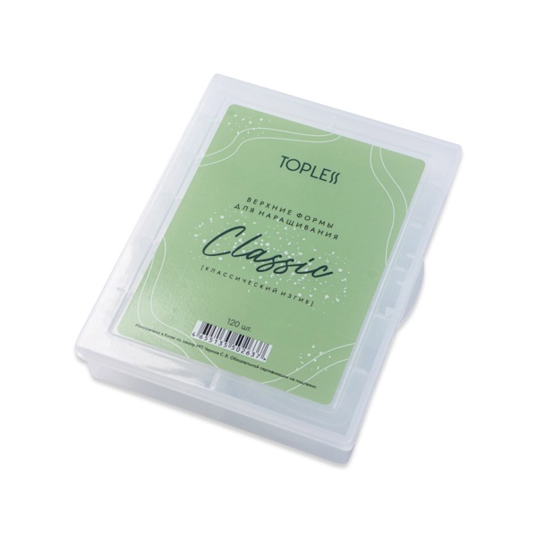 Topless Формы верхние для наращивания Classic, классический изгиб, 120 шт купить - 0