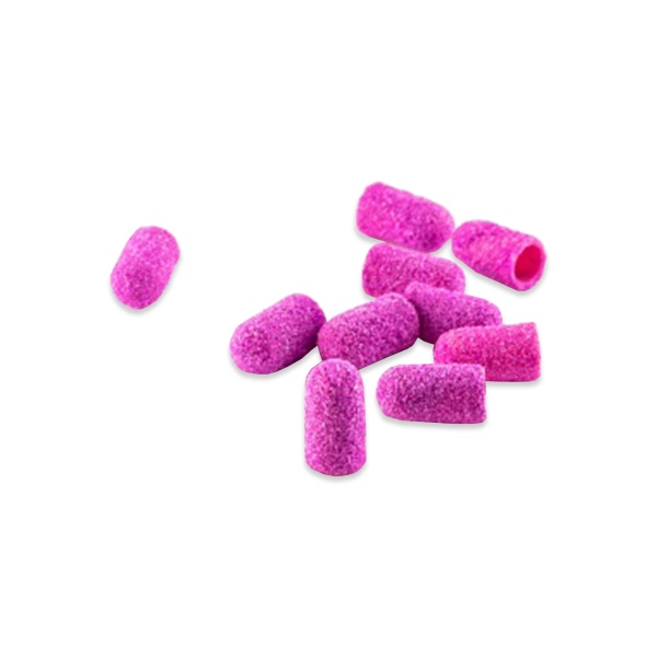 Topless Колпачок абразивный, 80 грит, Фуксия, 5 мм, 10 шт купить - 0