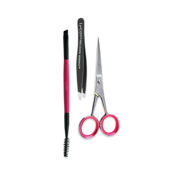 Lycon Набор для бровей Eyebrow Precision Tool Kit: ножницы, кисть, пинцет купить - 0