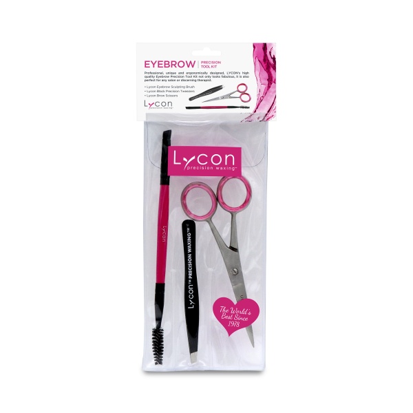 Lycon Набор для бровей Eyebrow Precision Tool Kit: ножницы, кисть, пинцет купить - 0