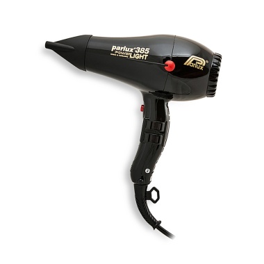 Parlux Фен 385 Power Light, 2150 Вт, черный, 2 насадки купить