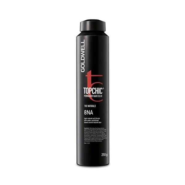 Goldwell Стойкая краска для волос Topchic, 8NA пепельный светло-русый натуральный, баллон, 250 мл купить - 0