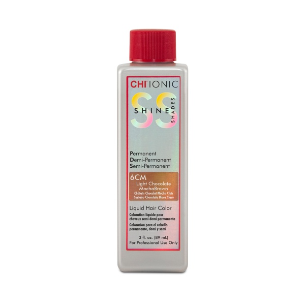 CHI Жидкая краска Ionic Shine Shades Liquid Color, 6CM Легкий шоколадный мокко коричневый, 89 мл купить - 0