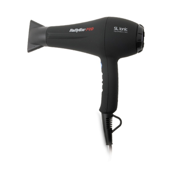 BaByliss Pro Фен SL Ionic Soft Touch, черный, 1800 Вт, ионизация, 1 насадка, черный купить - 0