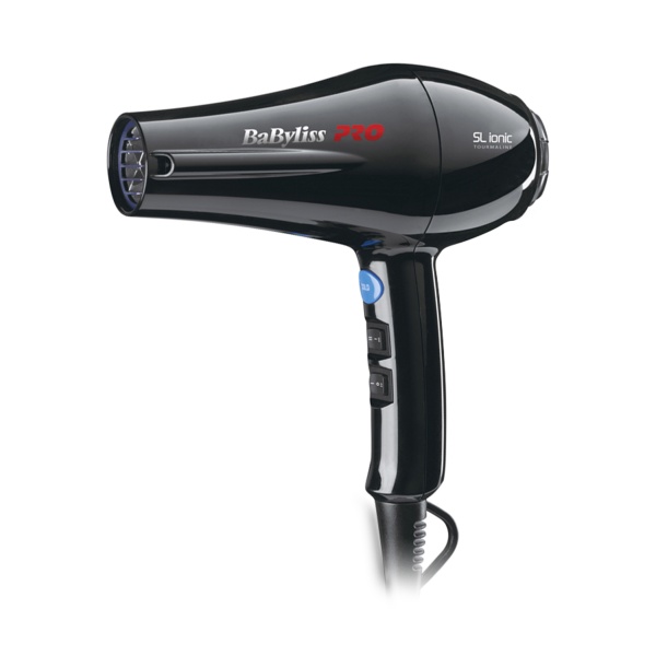 BaByliss Pro Фен SL Ionic, черный, 1800 Вт, ионизация, 1 насадка, черный купить - 0