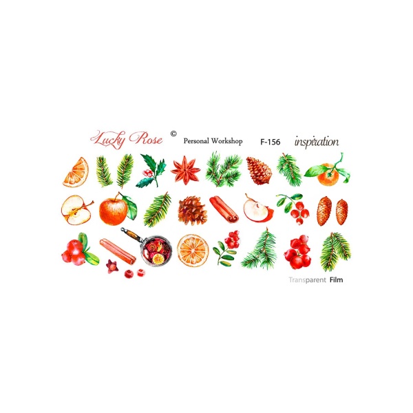 Lucky Rose Слайдер-дизайн F Transparent, №156 купить - 0