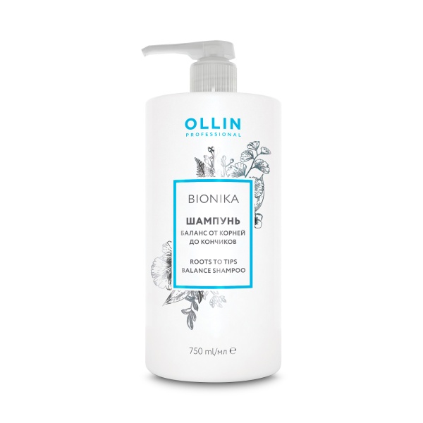 Ollin Professional Шампунь баланс от корней до кончиковBionika, 750 мл купить - 0