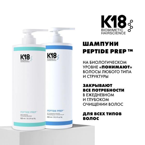K18 Шампунь Детокс Detox Shampoo Peptide Prep™, 930 мл купить - 5
